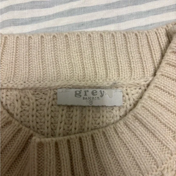 Women's Cream Sweater - Picture 3 of 3